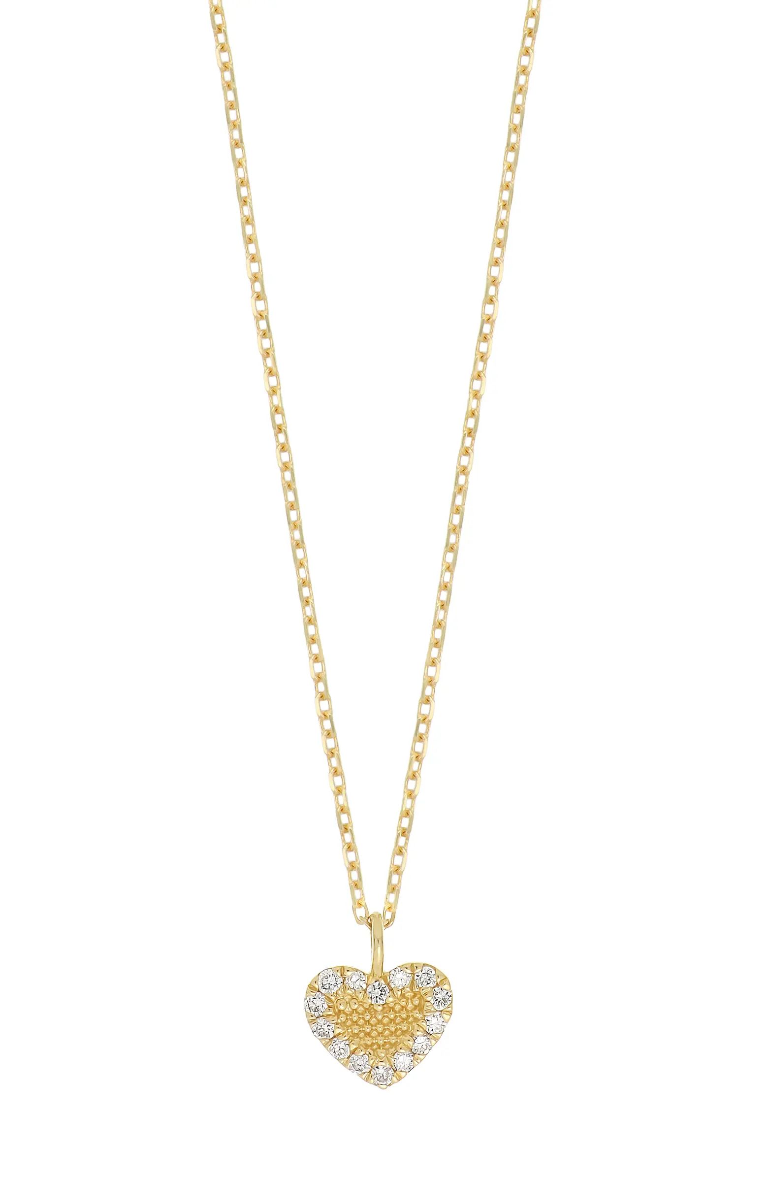 Kiera Diamond Heart Pendant Necklace | Nordstrom