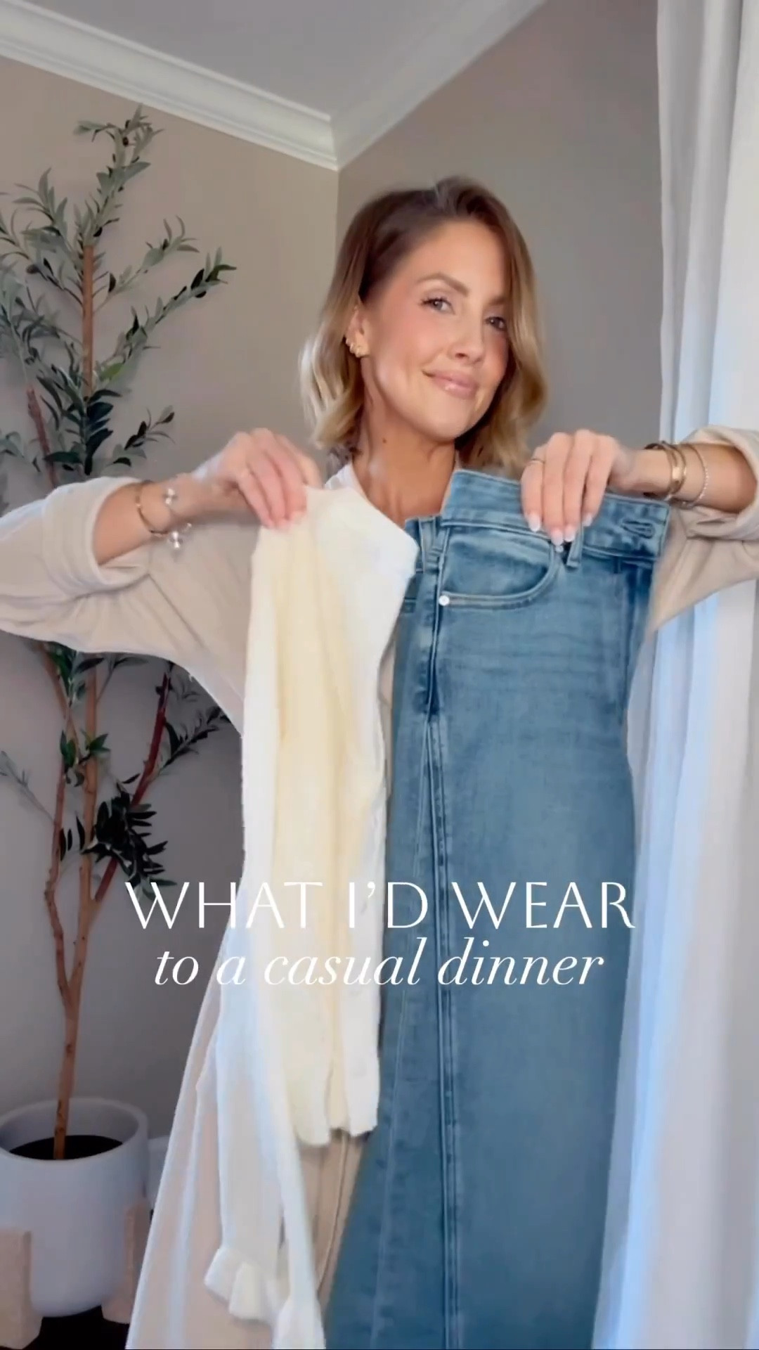 GUYS - I found an exact look a like to my cardigan for half the price!!
I would get an XS (so true to size) / XS in my exact cardigan / Soze down one in these jeans! 

#LTKootd #LTKOver40 #LTKSeasonal