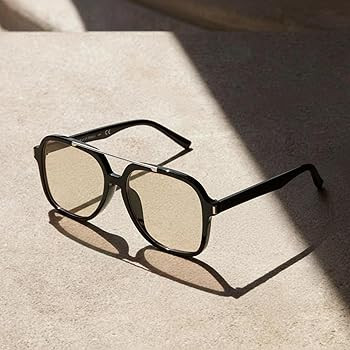 SODQW Trendy Aviator Sunglasses for Women Men UV400 Designer 70s Shades for Driving Traveling Tre... | Amazon (US)