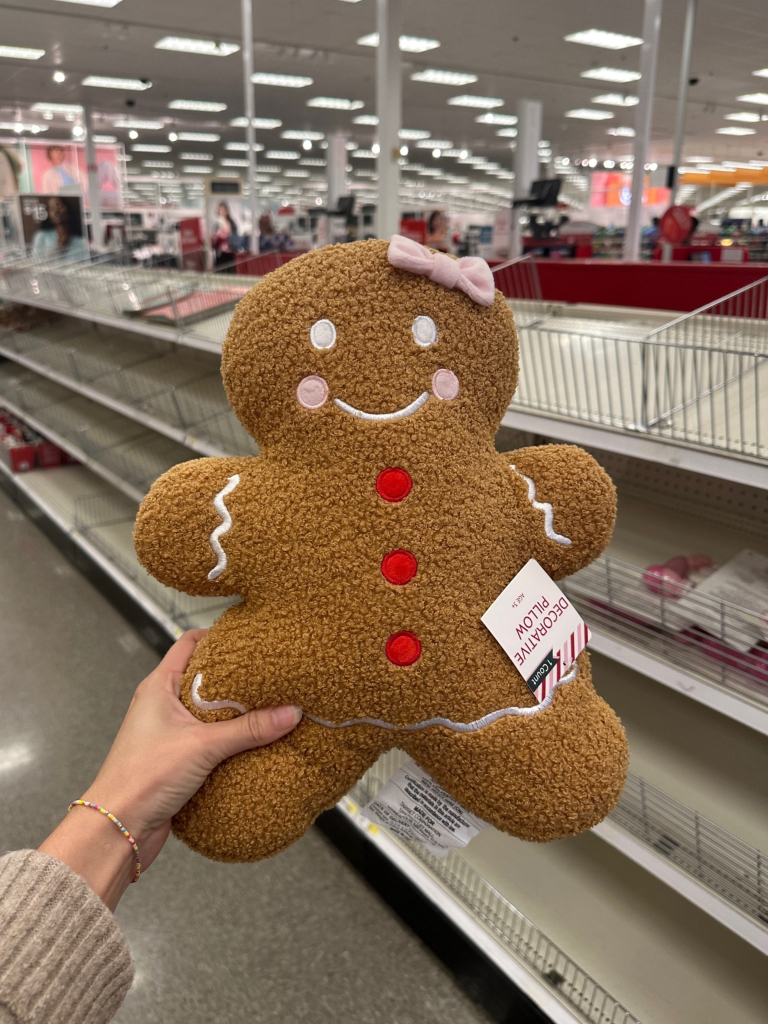 Target Christmas gingerbread girl pillow from the dollar spot for $5. I grabbed the last one at mine so go soon!!! Linking other options too

#LTKfindsunder50 #LTKhome #LTKSeasonal