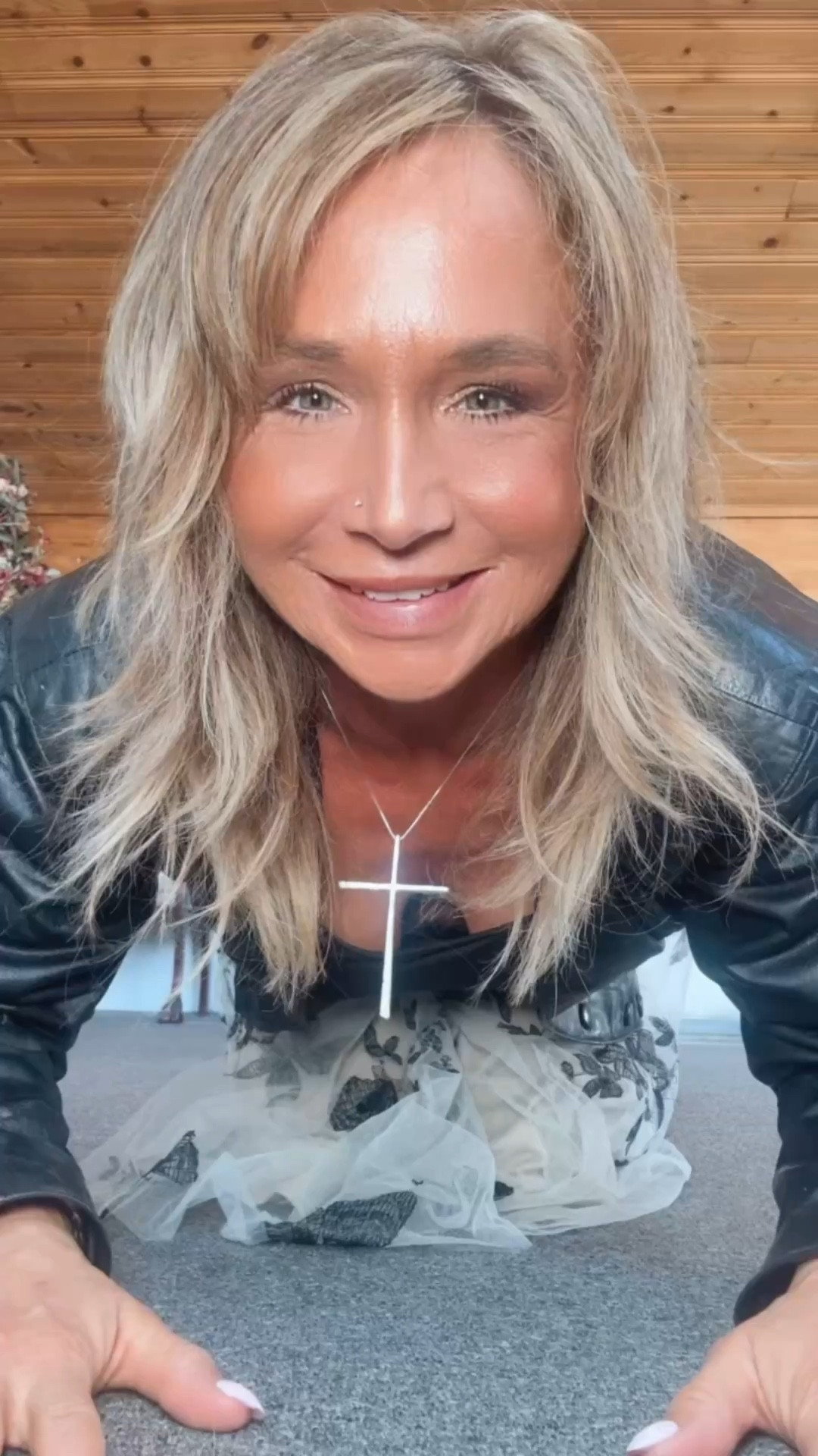 Happy Easter! Easter and church service felt different this year. I finally feel free, in control. Thanks to the Lord listening to my prayers for years. He finally pulling me from completely darkness and depression. I’m so grateful. I am trying to live everyday the best I can. And I want that for you if you are struggling. Remember you are not alone. Love you all and thank 
Outfit details dress deform SHEIN size small, black purse, sunglasses from Amazon, heels are from VICI, leather coat and belt were given to me. 

#LTKOver40 #LTKSeasonal #LTKPetite