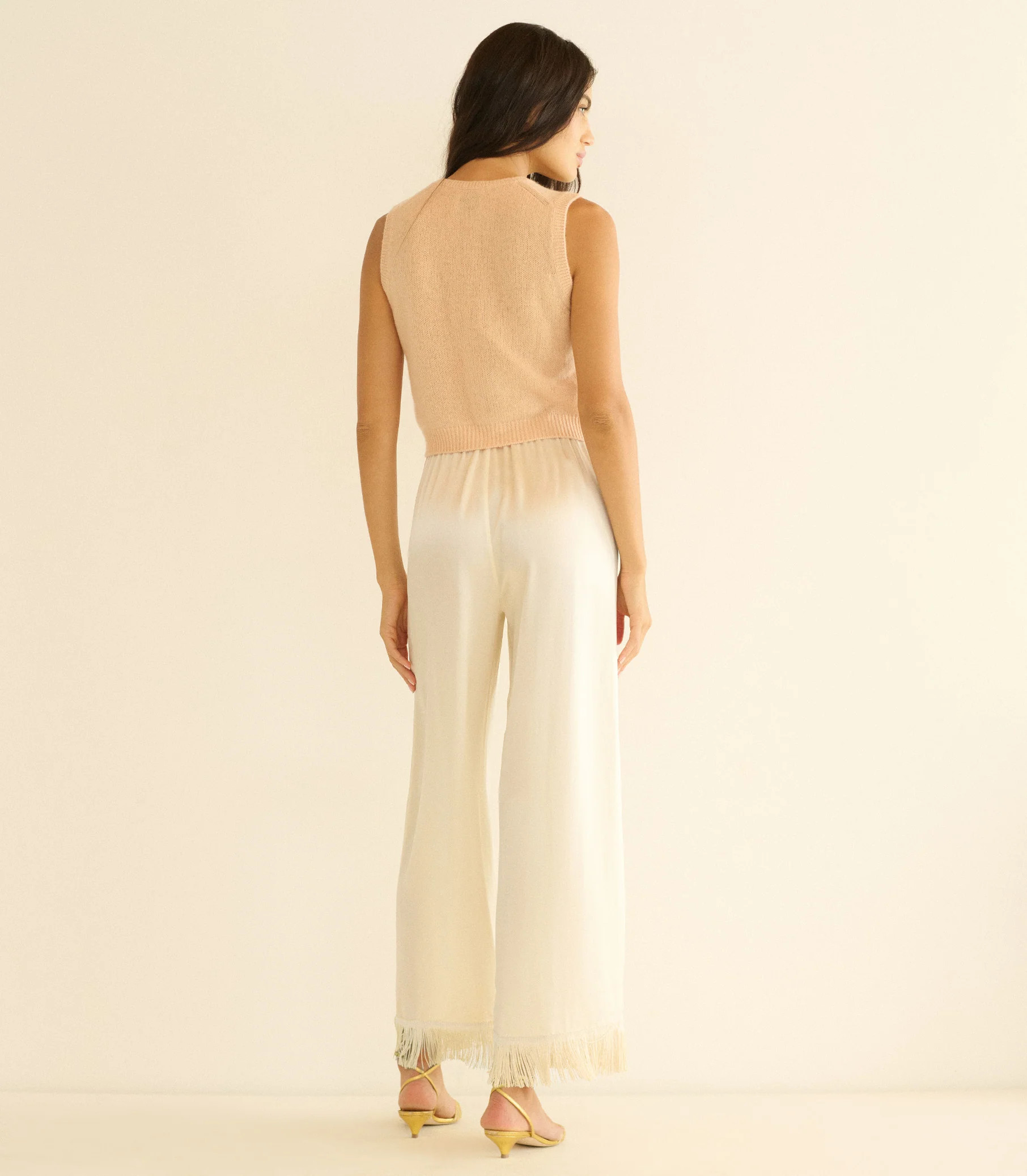 Lavon Fringe Pant - Candlelight | DÔEN | DOEN