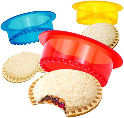 HiYZ Sandwich Cutter and Sealer - 5 PCS Decruster Sandwich Maker for Uncrustables - Peanut Butter... | Amazon (US)