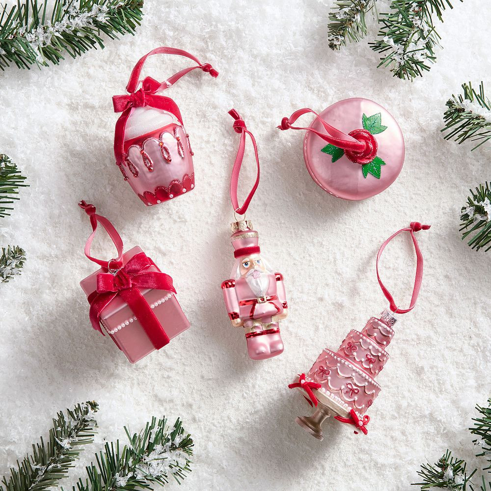 LoveShackFancy Mercury Glass Ornaments - Set of 5 | Pottery Barn Teen