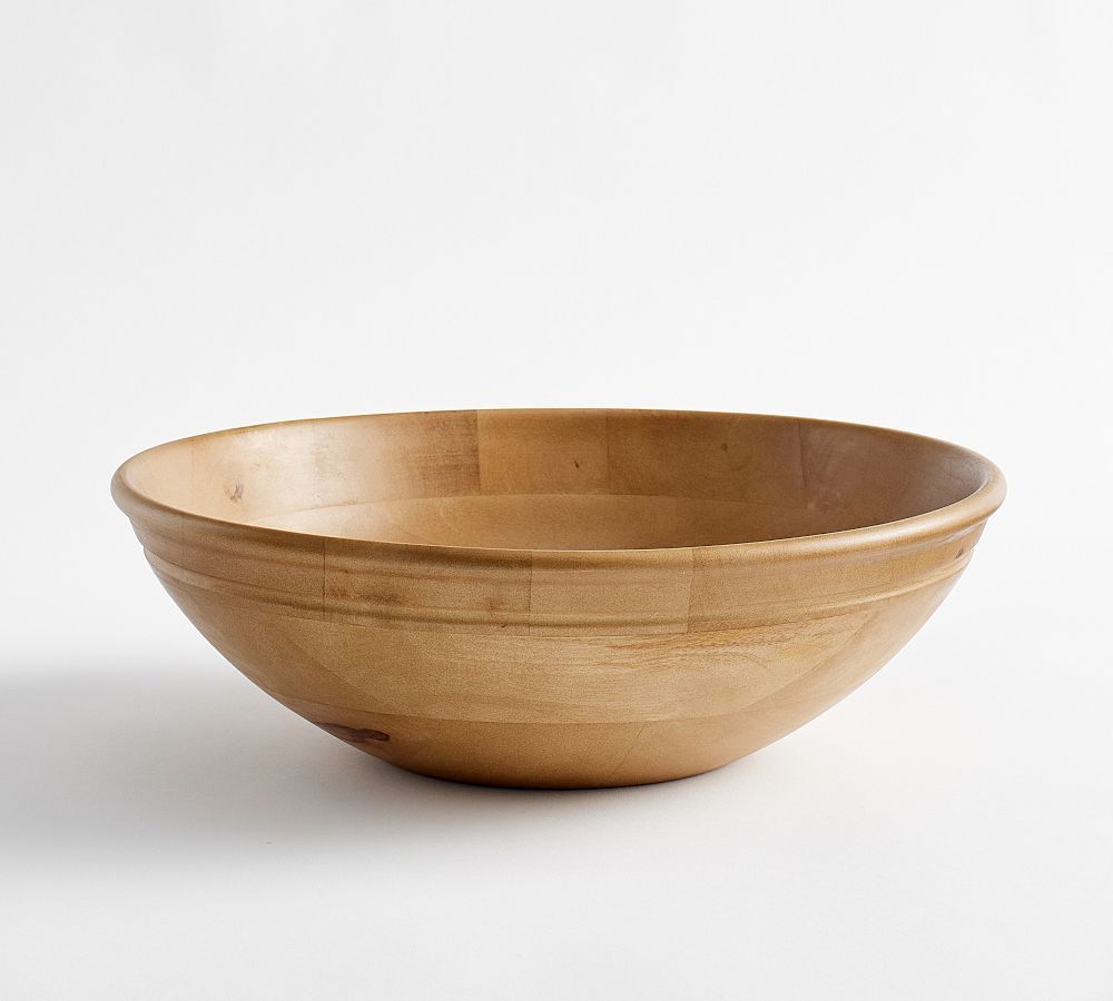 Turned Wood Serving Bowl | Pottery Barn (US)
