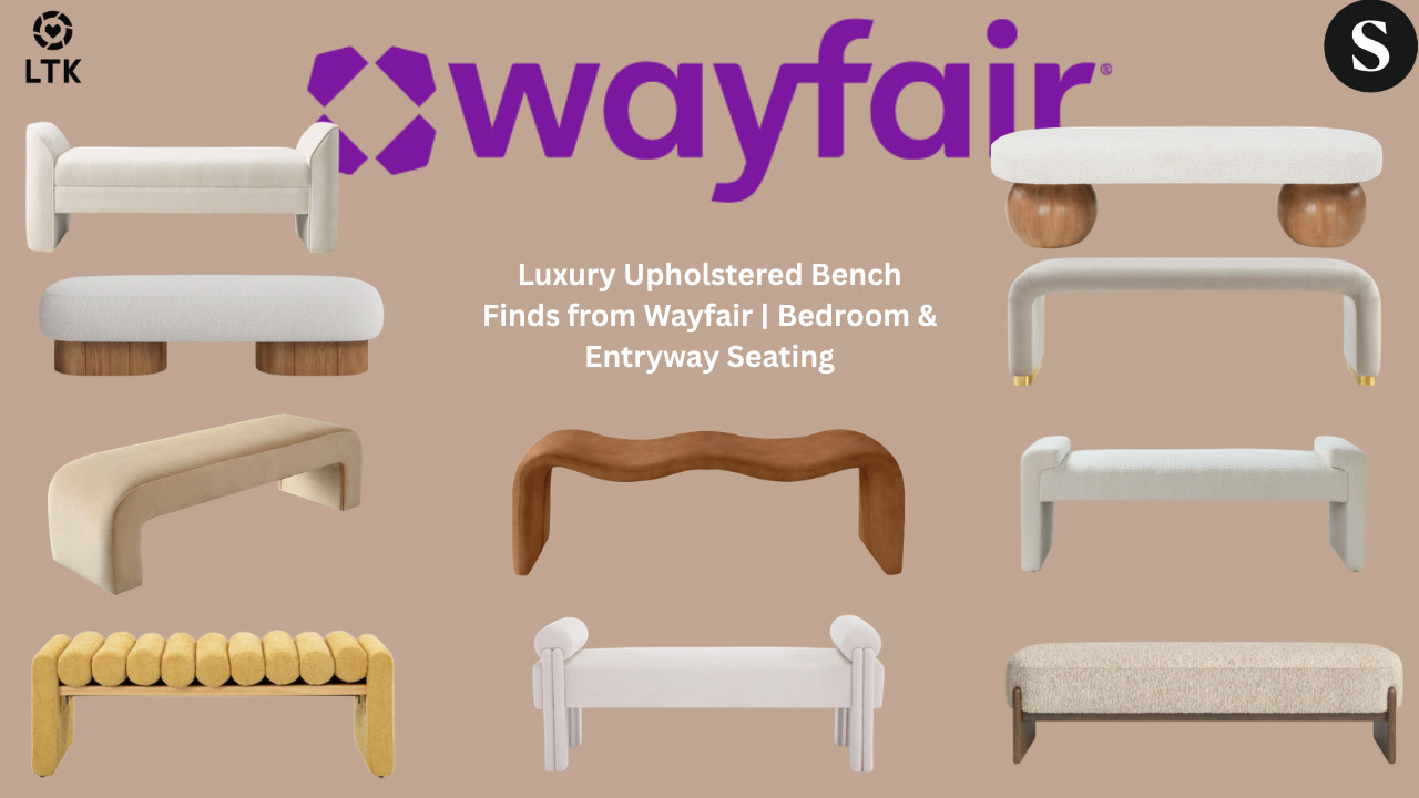Luxury Upholstered Bench Finds from Wayfair | Bedroom & Entryway Seating

Elevate your space with these modern upholstered benches from Wayfair. Whether you're styling the end of your bed, an entryway, or a cozy corner, these benches add both function and luxury to your home. From velvet and chenille to vegan leather finishes, each piece brings a soft, elevated look that makes your space feel complete and put together without overspending.

Shop all of these upholstered bench finds through my ShopMy, LTK, and Wayfair storefront — I’ve linked everything so you can elevate your space effortlessly ✨


ShopMy:
https://shopmy.us/shop/collections/4660029

 LTK:


Wayfair Storefront:


A curated selection of upholstered benches in velvet, polyester, chenille, and vegan leather finishes. Designed for bedroom, entryway, or accent seating, these benches combine comfort, durability, and modern style with clean lines and neutral tones.


#WayfairFinds #HomeDecor #BedroomInspo #EntrywayDecor #UpholsteredBench #NeutralHome #ModernHome #CozyHome #LuxuryForLess #HomeStyling #InteriorInspo #LTKHome #ShopMyStyle #DecorFinds


upholstered bench wayfair, bedroom bench end of bed, velvet bench modern, entryway bench seating, neutral home decor bench, chenille upholstered bench, vegan leather bench, modern accent bench, affordable luxury furniture, bedroom styling ideas, bench for small spaces, waterfall bench velvet, home decor seating ideas 

 #LTKdayinmylife #LTKOver40 #LTKHome