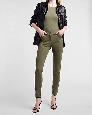 Mid Rise Knit Skinny Pant | Express