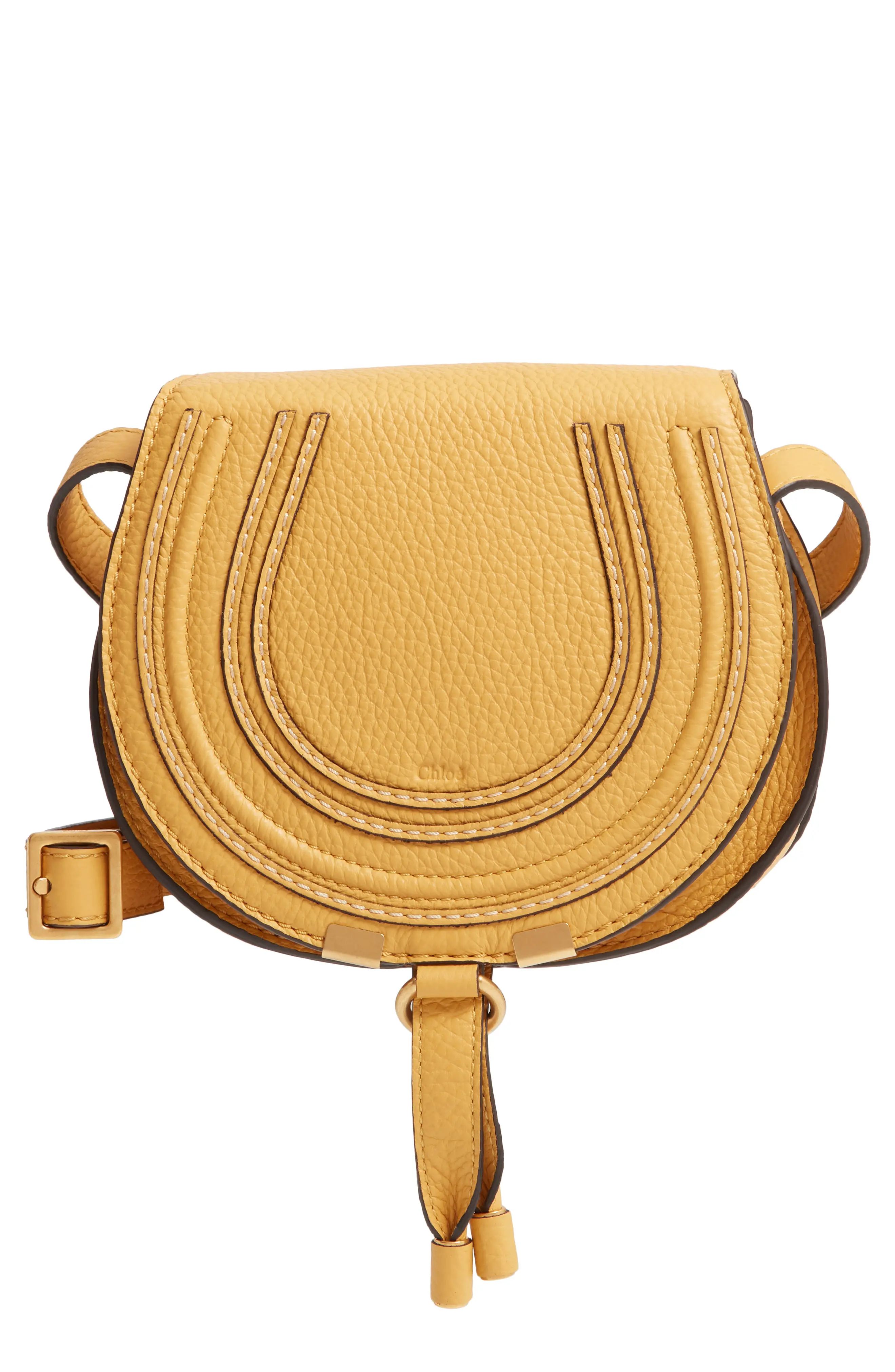 Chloe Mini Marcie Leather Bag - Yellow | Nordstrom