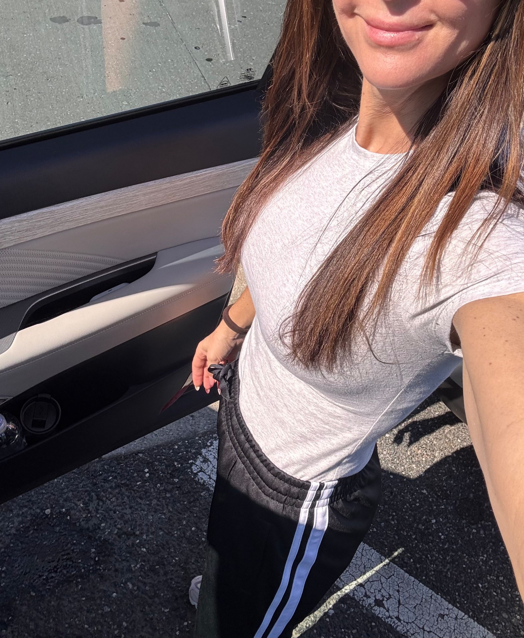 Easy travel outfit 
Xs top
Size small 30 inch track pants 

#LTKTravel #LTKSaleAlert #LTKmomlife