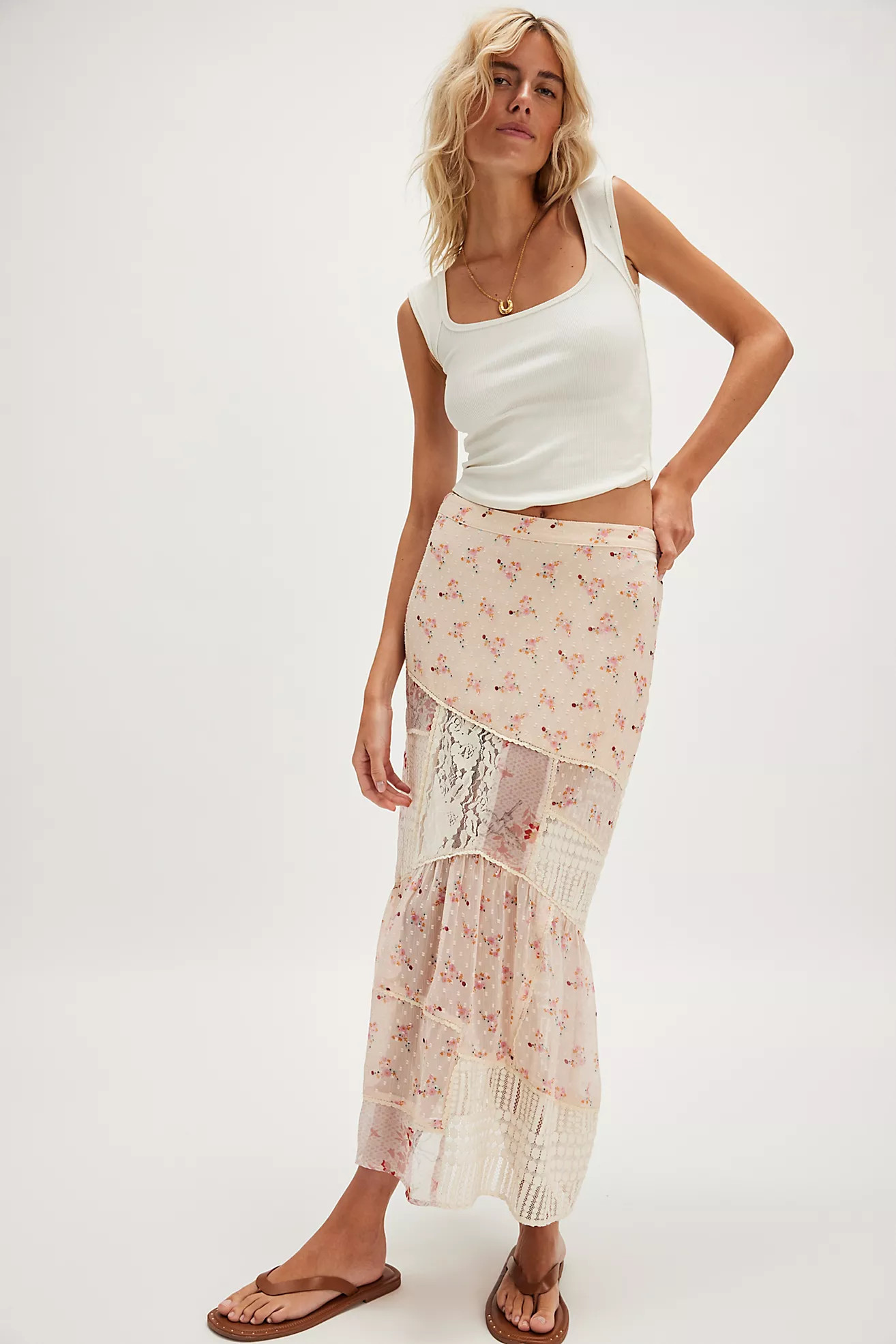 Daniella Lace Maxi Skirt | Free People (Global - UK&FR Excluded)