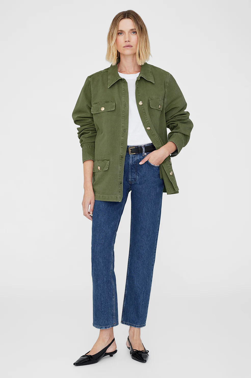 Corey Jacket - Army Green | Anine Bing