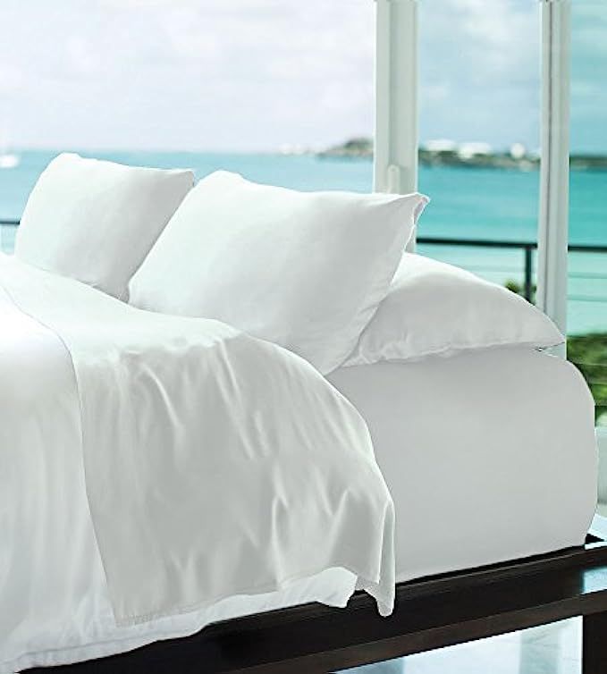 Cariloha Resort Bamboo Sheets 4 Piece Bed Sheet Set - Luxurious Sateen Weave - 100% Viscose from Bam | Amazon (US)