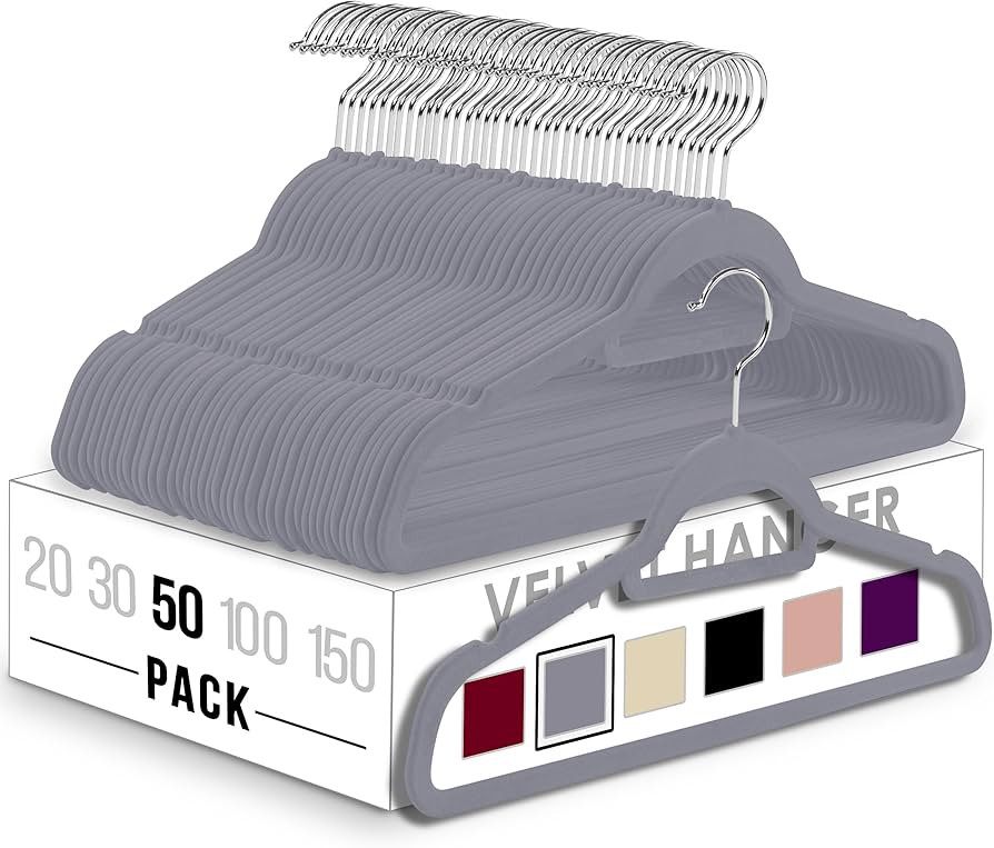 Utopia Home Premium Velvet Hangers for Shirts, Dresses, Suits, Jackets, Strappy Tops - Non-Slip -... | Amazon (DE)