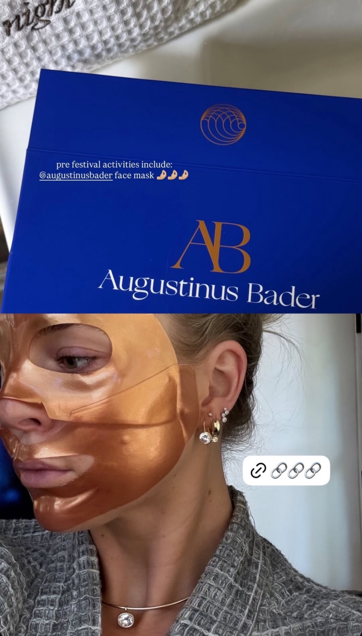 pre festival activities include:
Augustinus Bader face mask 🤌🏻🤌🏻🤌🏻

#LTKStyleTip #LTKBeauty