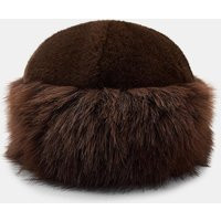 Zara - Faux Fur Cuffed Hat - Women - Brown - Women | Zara US