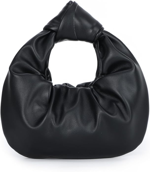 Fecialy Women's Ruched Clutch Purse PU Leather Hobo Handbag Knot Formal Evening Bag Pleated Bag | Amazon (UK)