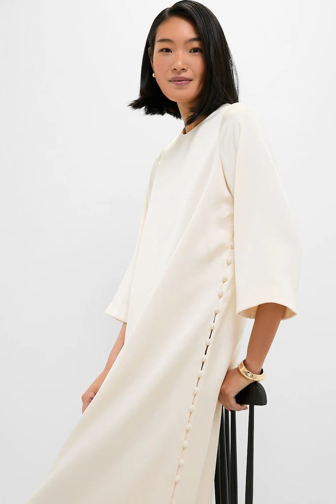 Winter White Side Button Jamie Dress | Tuckernuck (US)
