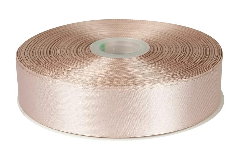 1-1/2" X 100 Yards Double Faced Satin Ribbon Vanilla Polyester Ribbon for Gift Wrapping Wedding D... | Amazon (US)