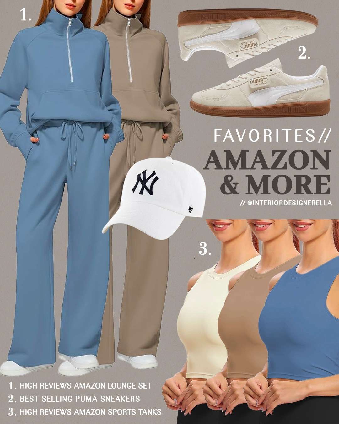 High reviews Amazon lounge set + seamless sports tanks!✨ Share this post with a friend!!🤗 Click on the “Shop OOTD Collages” collections on my LTK to shop this post and more!🤗 Have an amazing day!! Xo!!

#LTKShoeCrush #LTKFindsUnder50 #LTKActive