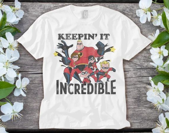 Disney Incredibles Keepin It Graphic T-shirt Unisex Adult | Etsy | Etsy (US)