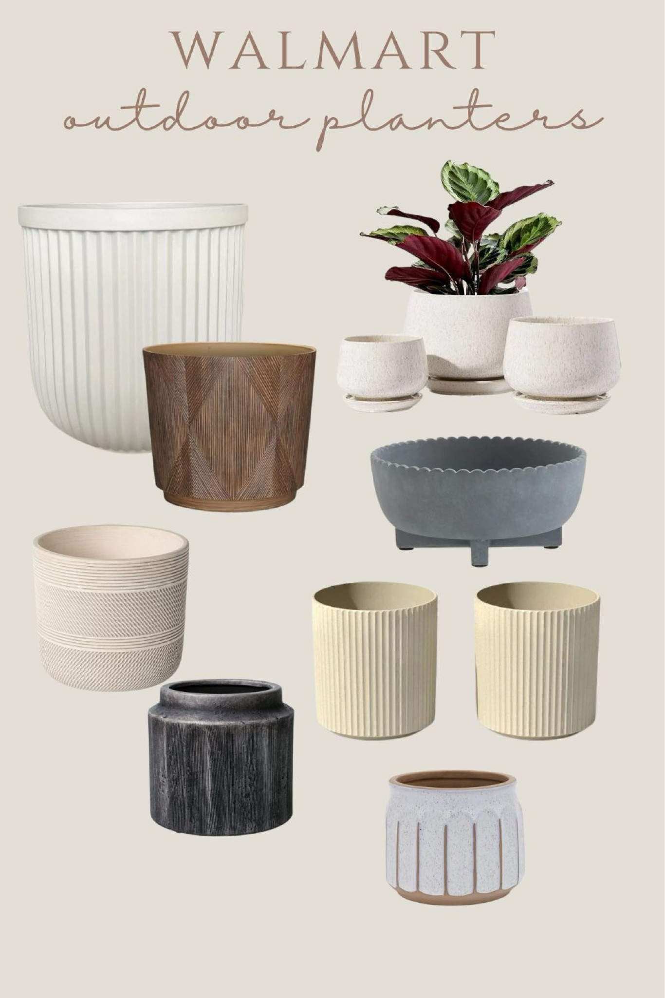 Outdoor planters from Walmart!

#LTKSeasonal #LTKstyletip #LTKhome