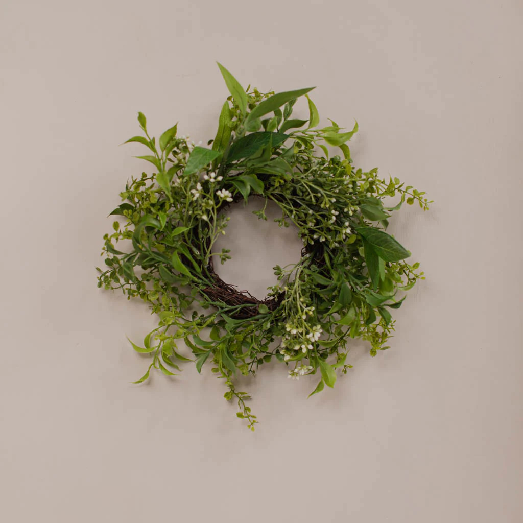 Eucalyptus & Laurel Leaf Candle Wreath | Antique Candle Co.