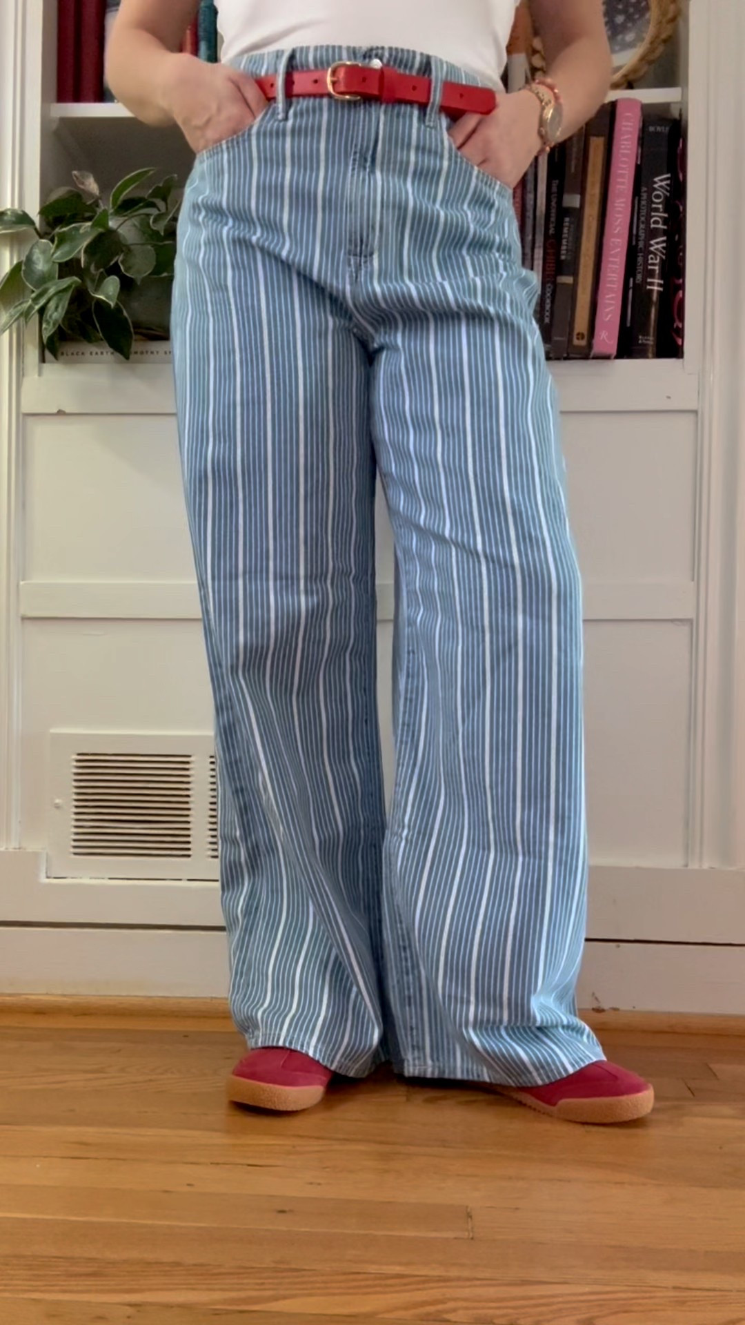 The official start of spring is here and the energy shift was immediate. I found the perfect pants to match my new lighter and sassier vibe, I love them! I'm wearing my true size but you could size down one. 

This Italian summer bandana scarf is so cute in person. I love all the pictures on it. Both items are currently on sale. 

I have this oversized denim jacket in two colors and sized down to a small  

#LTKSpringSale #LTKootd #LTKmomlife