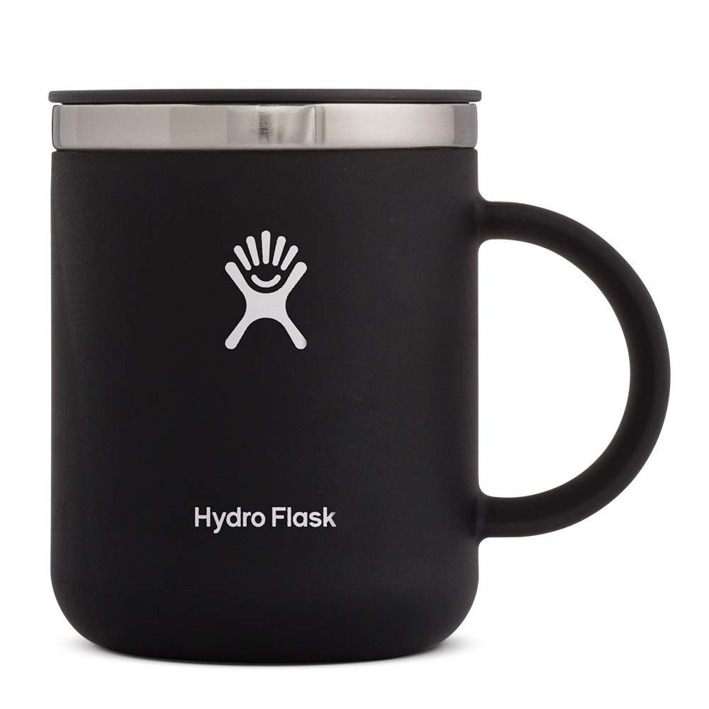 Hydro Flask 12 oz Travel Coffee Mug - Stainless Steel & Vacuum Insulated - Press-In Lid - Black | Amazon (US)