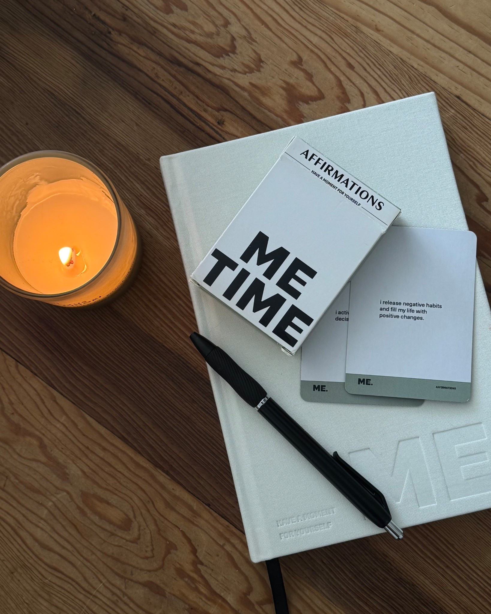 The exact cards + journal aren’t available anymore, but I found a few similar options on Amazon that give the same vibe ✨ 

#amazonfinds #selfcare #morningroutine #affirmationcards #gratitudejournal #metime #aestheticdesk #journaling #mindfulmoments #ltkhome #ltkfinds #ltkselfcare #ltkamazon #ltkunder50

#LTKGiftGuide