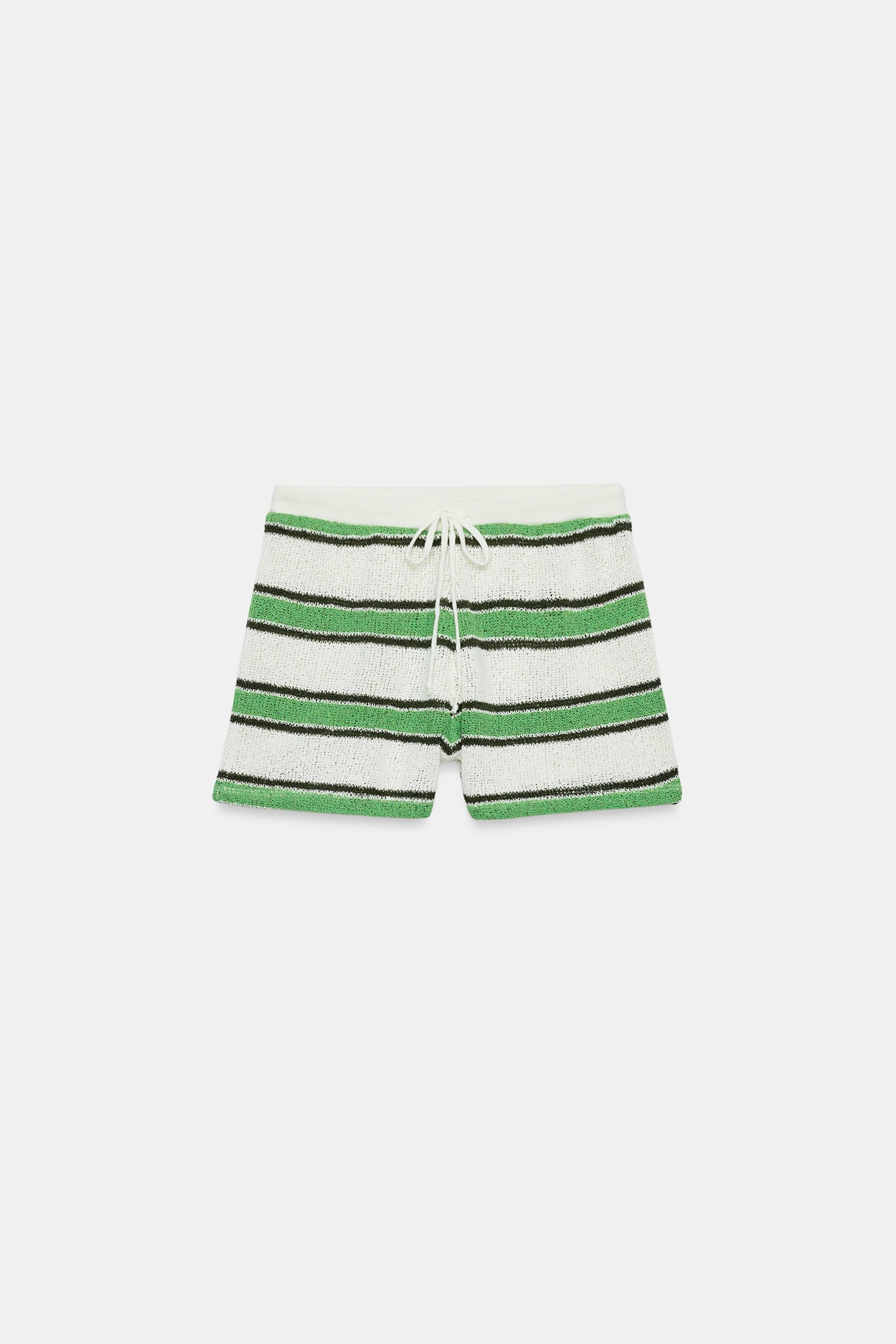 RUSTIC STRIPED SHORTS | Zara US