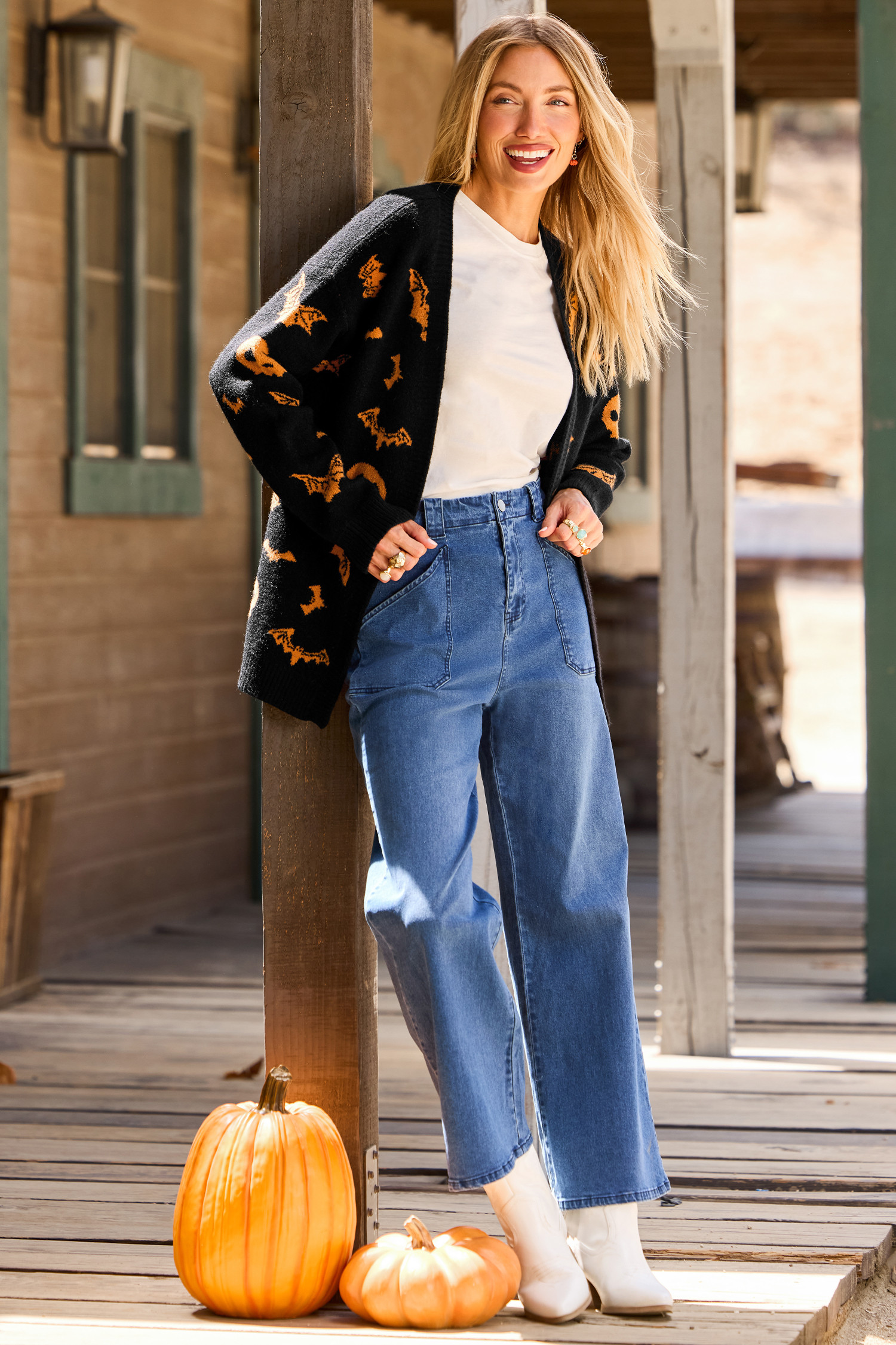 Haunted House Black Cardigan | Cupshe US