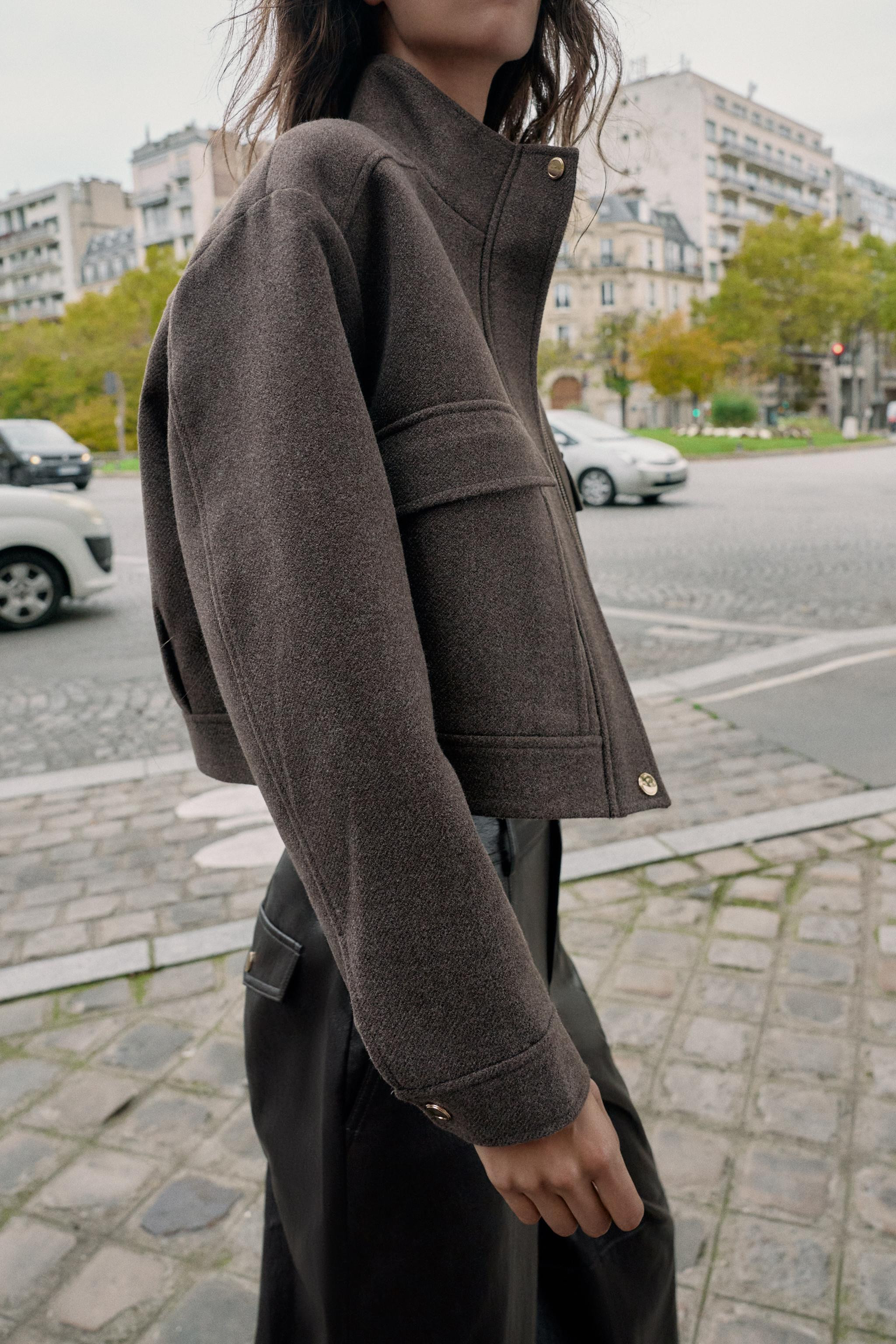 SOFT HIGH NECK JACKET | Zara UK