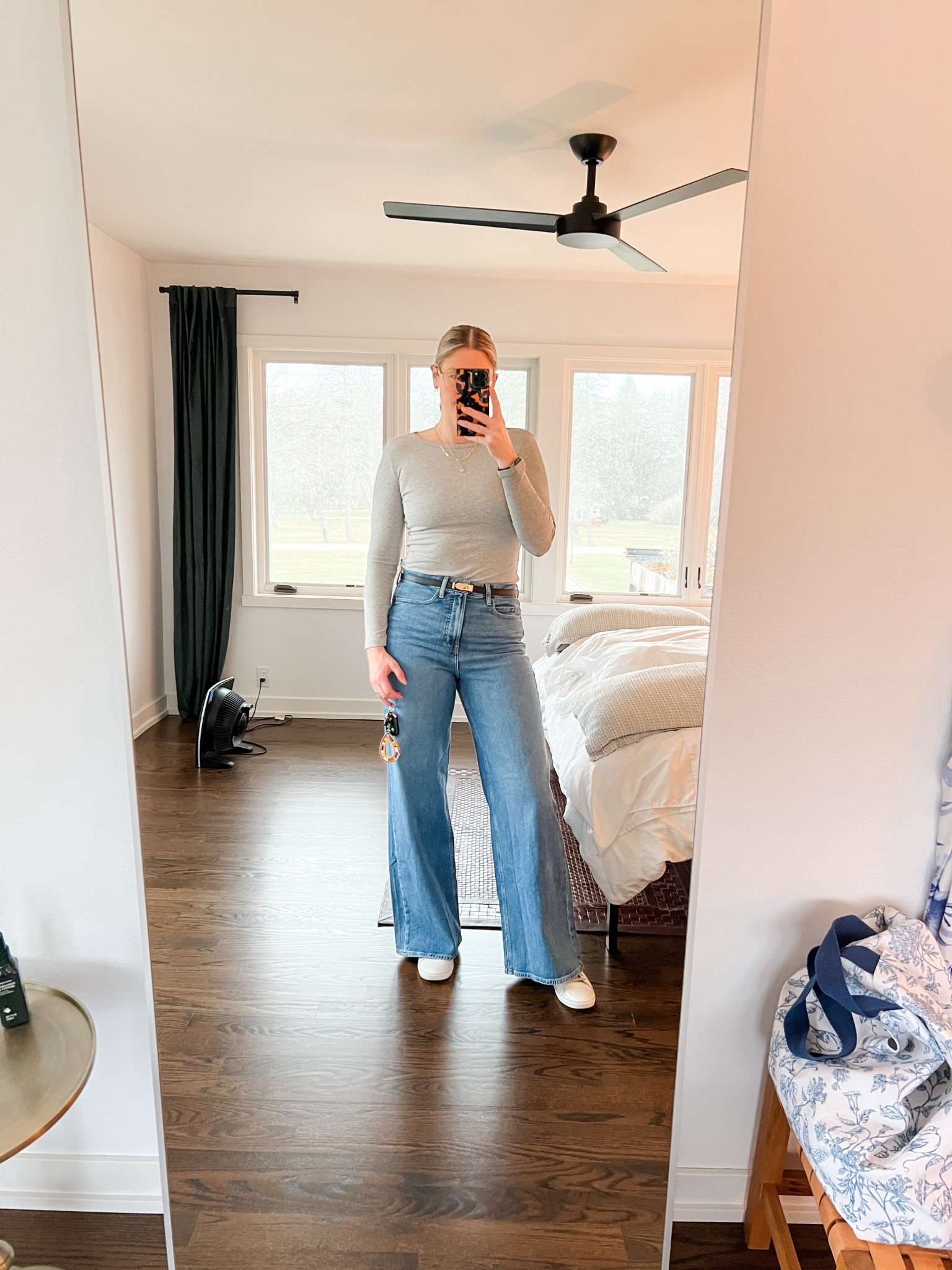 Still feature these jeans, just in a different wash. 34” inseam. I’m 6 feet tall for reference. Pants and top are def TTS. 

Work outfits, business casual workwear, spring outfits 2026

#LTKWorkwear #LTKmomlife #LTKTall
