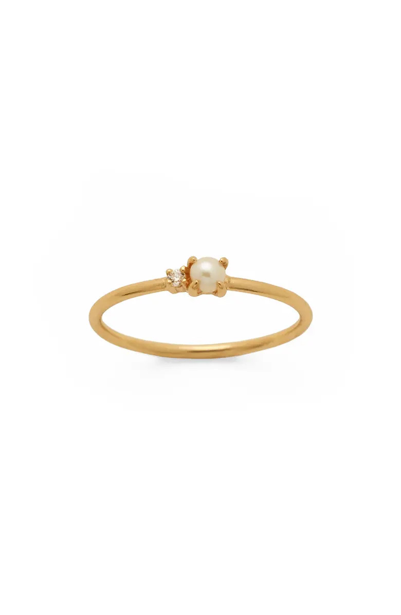 MADE BY MARY Petite Pearl Ring | Nordstrom | Nordstrom