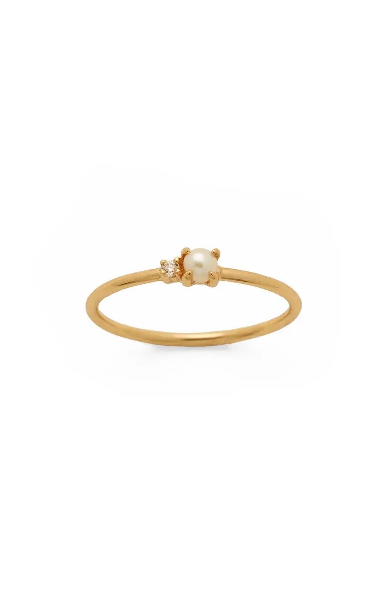 MADE BY MARY Petite Pearl Ring | Nordstrom | Nordstrom