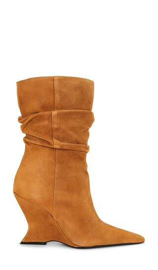 Schutz Siena Slouch Boot in Beige. - size 8.5 | Revolve Clothing (Global)