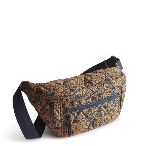 Vera Bradley Women's Featherweight Portnoy Belt Bag, Lotus Montage Roasted Pecan, One Size | Amazon (US)
