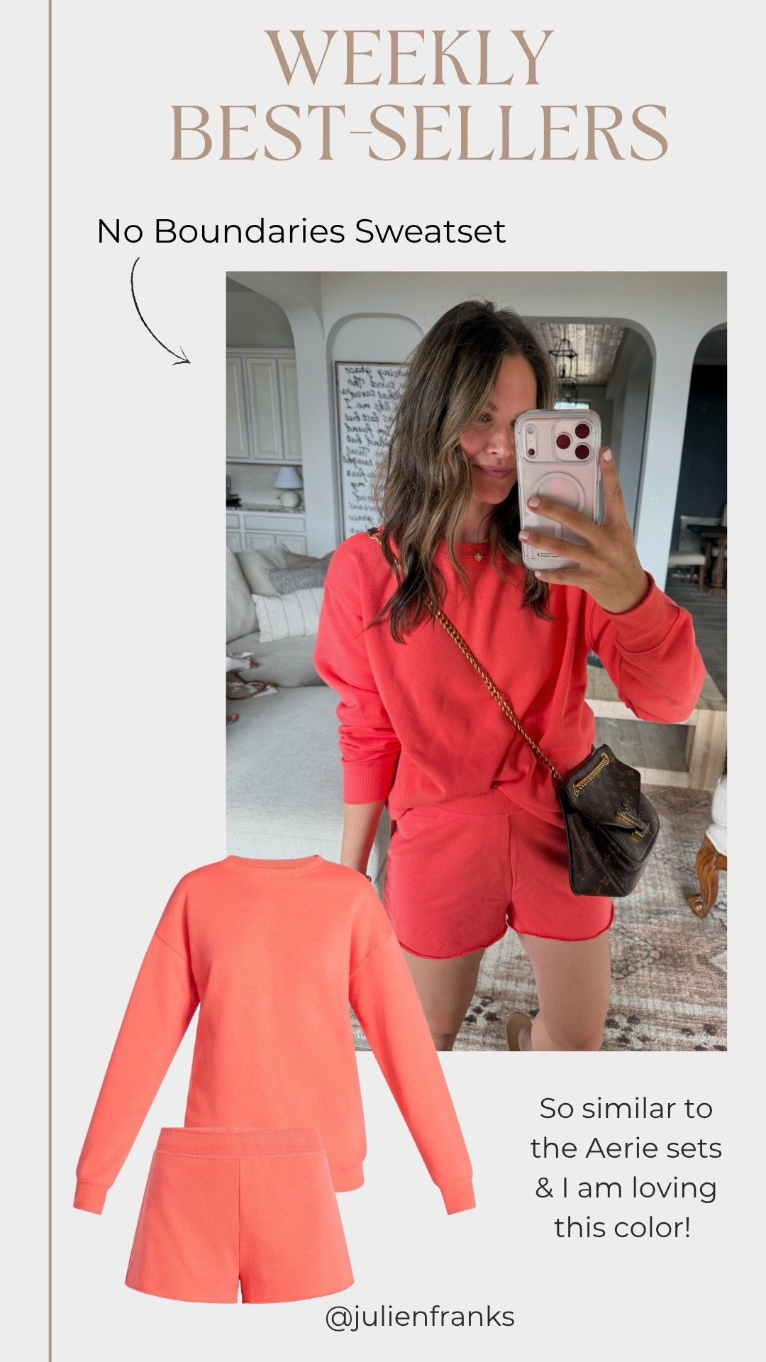 Can never go wrong with a matching set in this color is absolutely so flattering! The most comfortable set for every day on the go! ￼￼

#LTKmomlife #LTKootd #LTKOver40