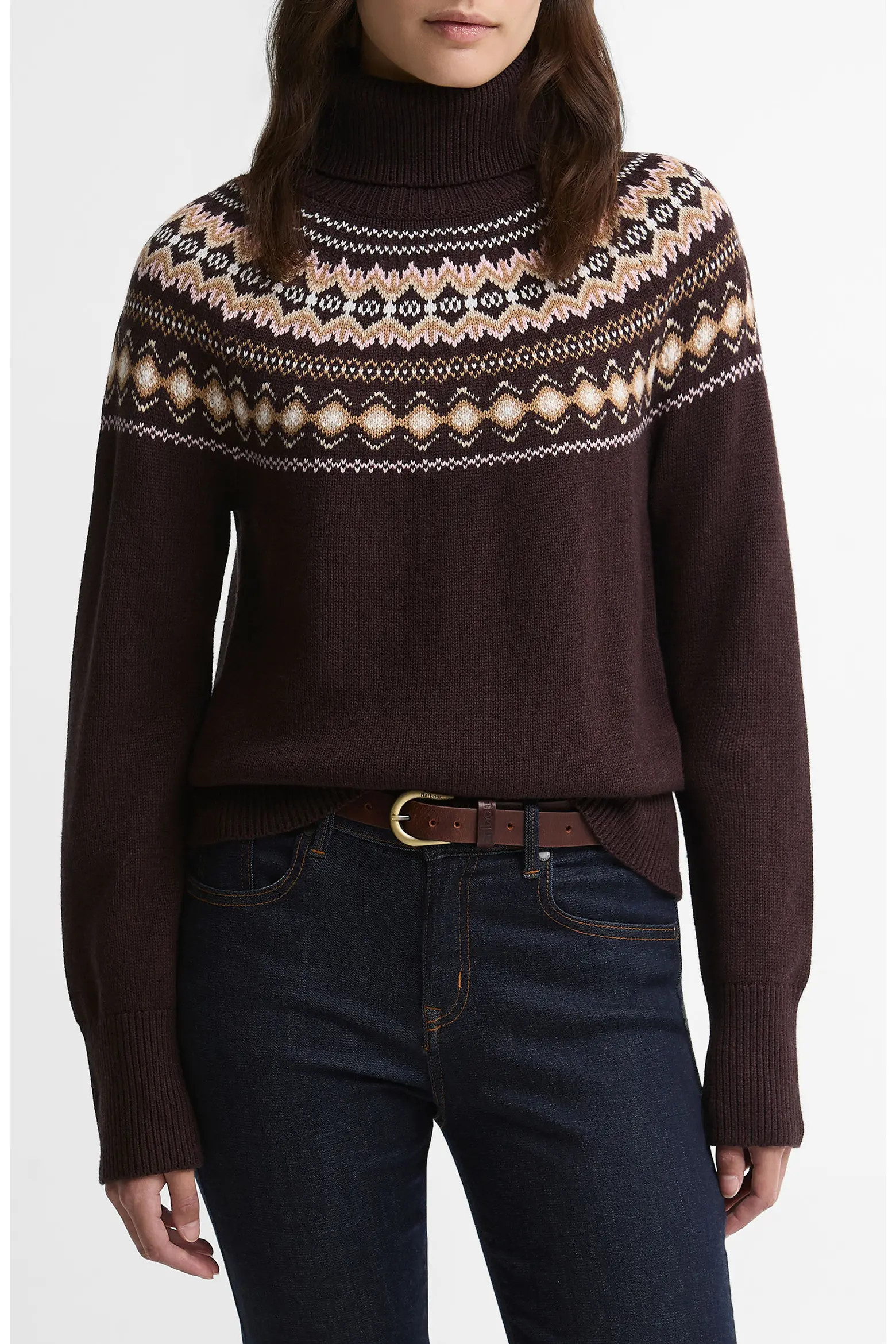 Barbour Darwen Fair Isle Turtleneck Sweater (Women) | Nordstrom | Nordstrom