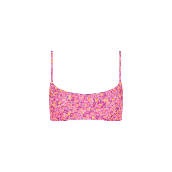 Invisible Underwire Crop Bikini Top - Gelato Bloom | Kulani Kinis US