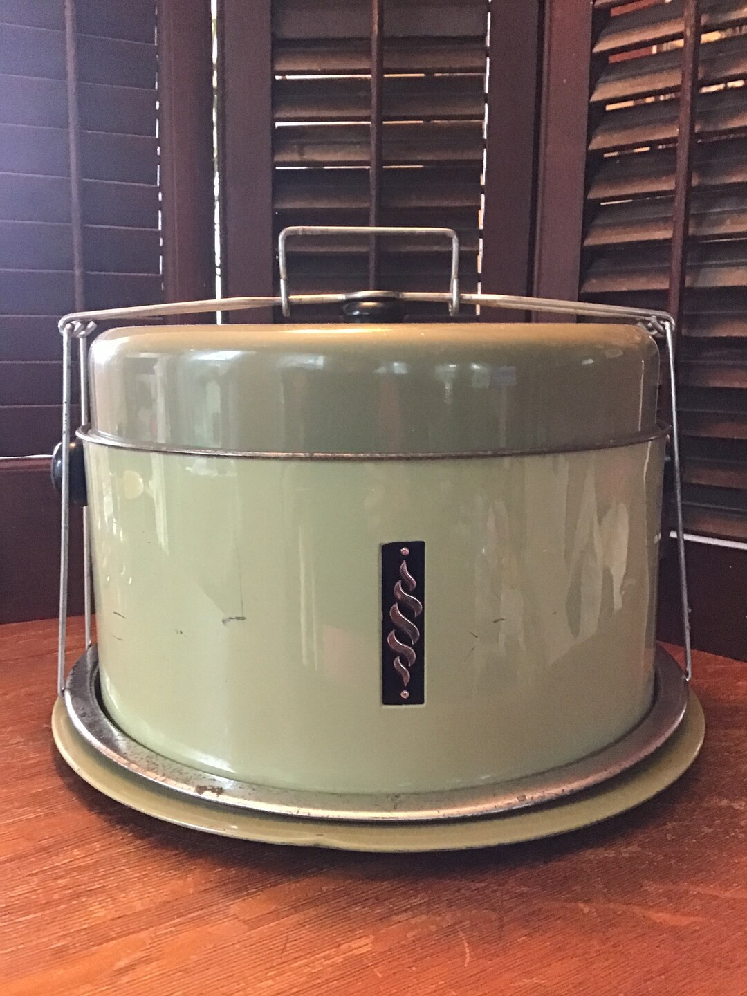 Cake Pie Carrier 1970s Picnic, Party, Cake Pie Storage Rack Container with Lazy Susan | Etsy (US)