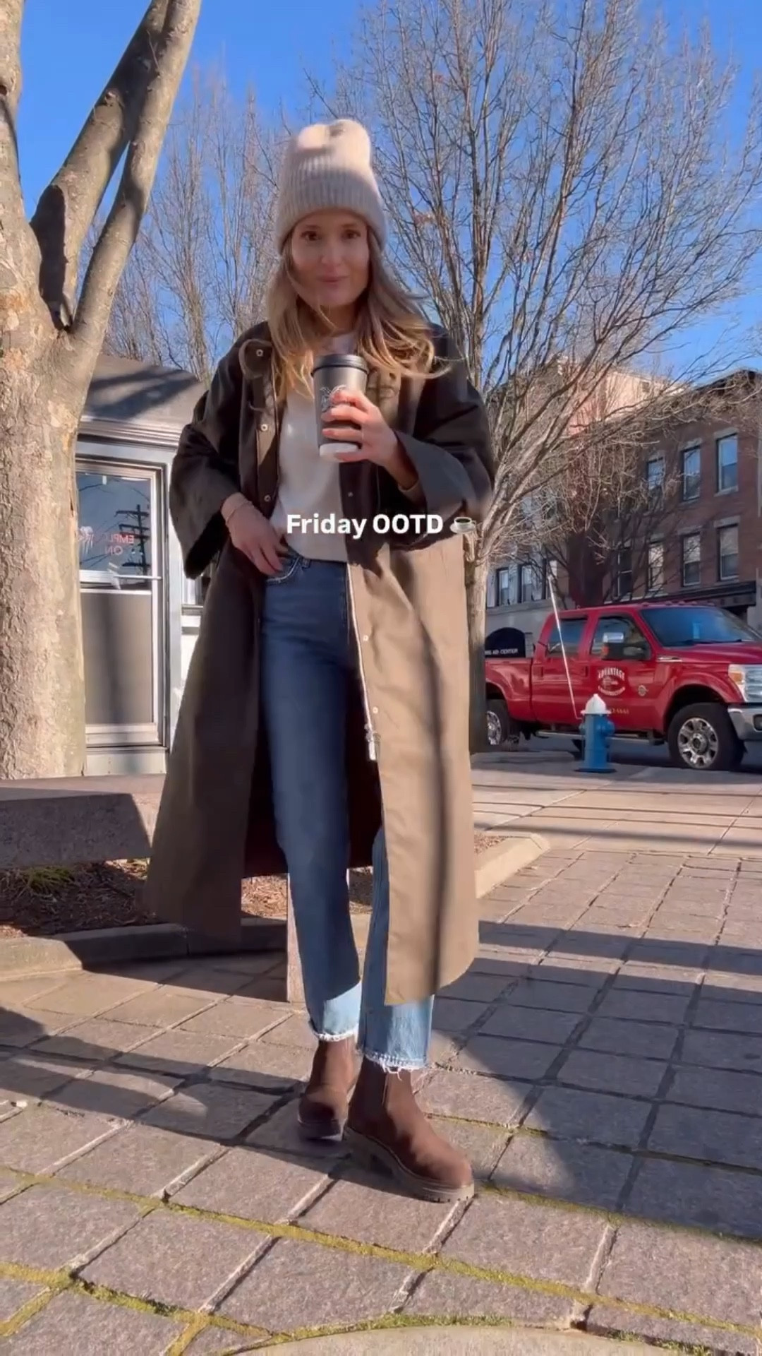 Got a little behind this weekend! Here is Friday’s OOTD ☕ 

This is admittedly an expensive one but you can create the whole look for much cheaper with the links I share in this post. 

AGOLDE 90’s denim are my favorite jeans. They’re the workhorse of my wardrobe. For a great alt, check out the Madewell linked • AYR cashmere polo I now own in grey and white. Love the detail and the fit so much. Check out Quince for a lower price alt. Quince makes great cashmere for unbelievable prices • Totem coat is the newest addition to my winter wardrobe and my favorite coat I’ve ever owned. Some great lower price point alts linked as well • Janessa Leone beanie is my favorite new accessory. The Sezane alt is also super cute! 

Sizing notes: True size in all (sweater polo: S, coat: 32, jeans: 25, tee: s, boots: 37 medium width)

❤️ Follow if you’re looking for easy everyday outfit inspiration! 

#outfitinspo #outfitoftheday #outfitideas #sundaybest #everydaystyle #ootd #fallstyle #falloutfitinspo #effortlessstyle #momstyle #classicstyle #closetstaples #styleblogger #realoutfitgram #fallfashion #outfitinspo #wardrobestaples 
#everydaystyle #classicstyle #ootdinspo #momstyle #whattowear #momstyle #bestjeans #viraldenim #stylefashion #grwm #winterstyle #winteroutfit

#LTKSeasonal #LTKootd #LTKdayinmylife