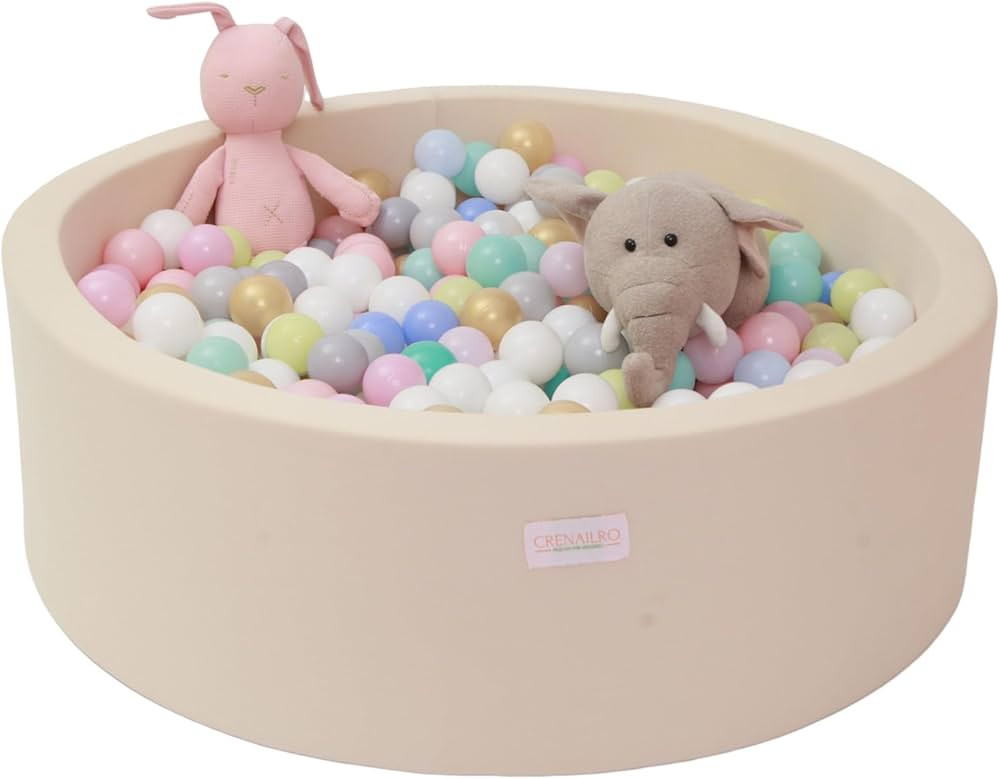 Foam Ball Pit for Toddlers, 35 Inch Baby Ball Pit Soft Round and Easy to Set or Clean, Baby Playp... | Amazon (US)