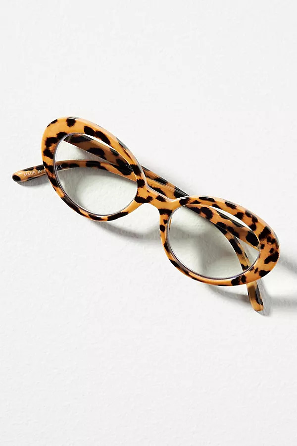 Oval Leopard Readers | Anthropologie (US)