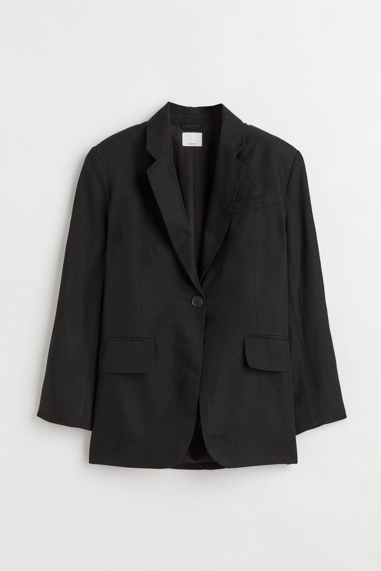 Oversized Linen-blend Jacket | H&M (US + CA)