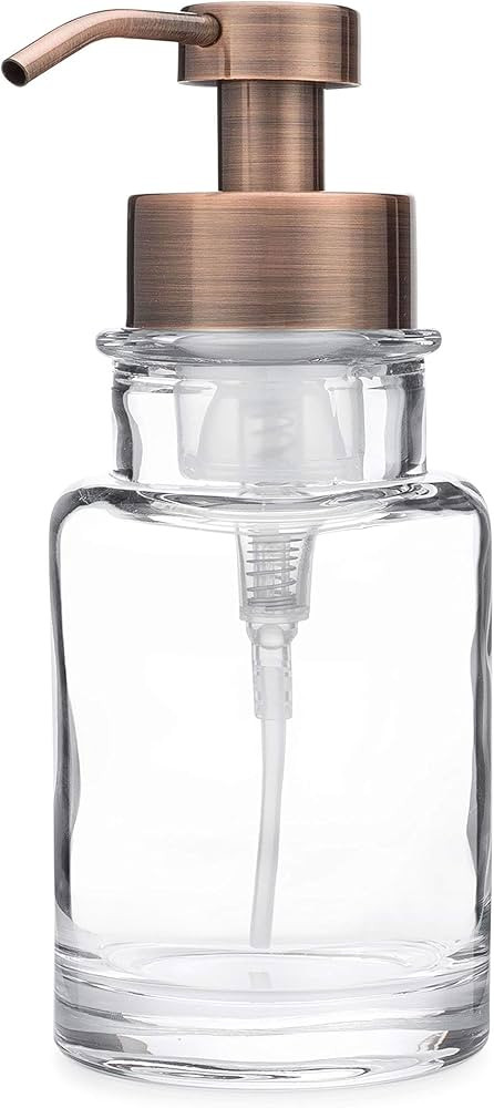 Rail19 Clara Foaming Soap Dispenser Pump Bottle - Foam & Liquid Hand Soap for Bathroom Vanity Cou... | Amazon (US)