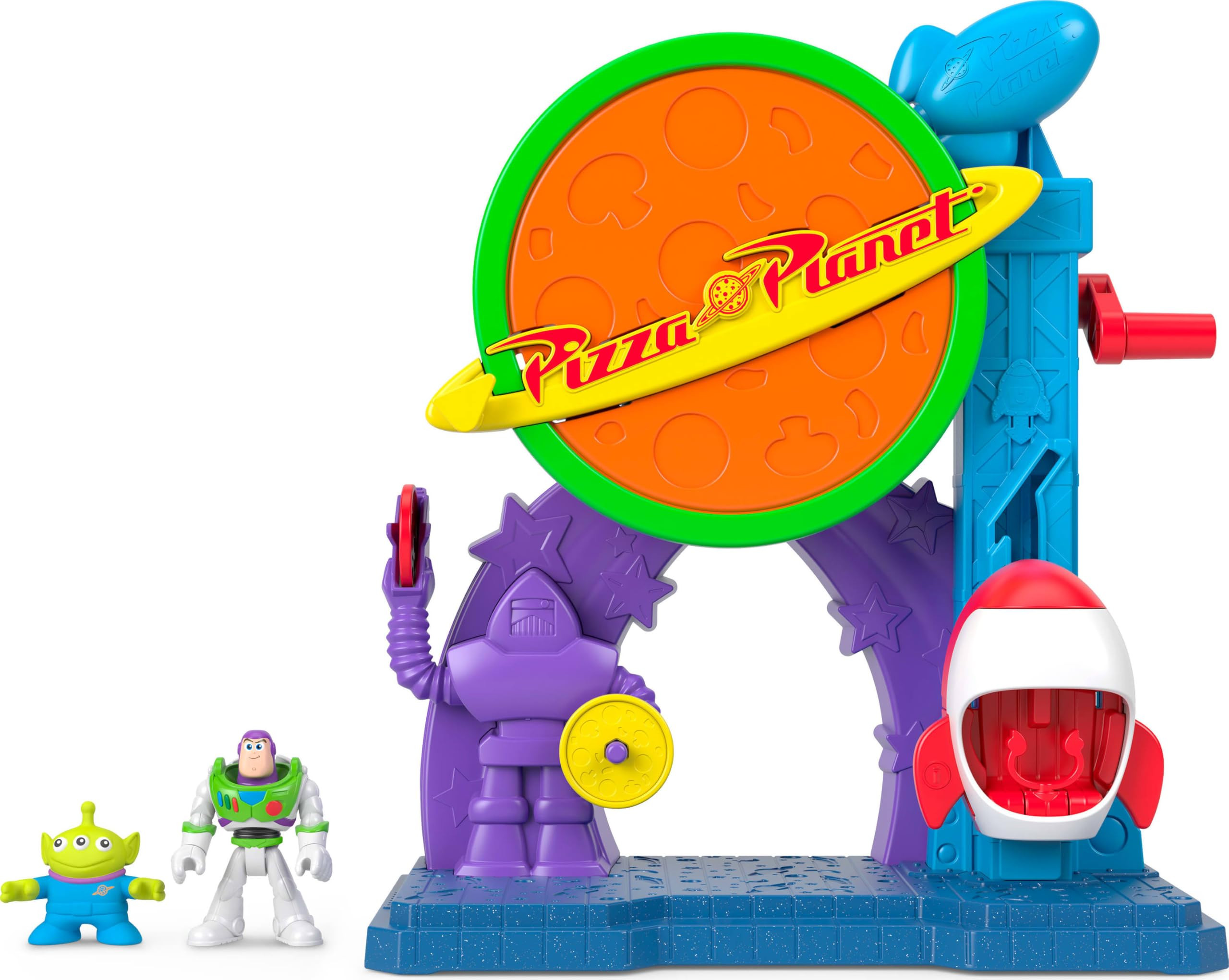 Fisher-Price Imaginext Disney and Pixar Toy Story Pizza Planet Playset with 3-inch Buzz Lightyear... | Amazon (US)