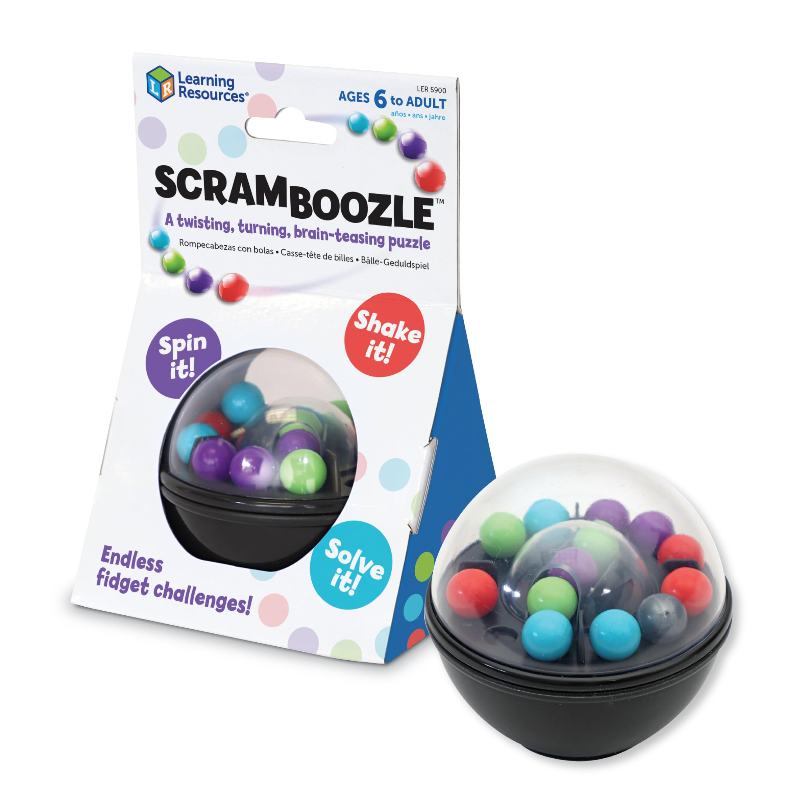 Learning Resources Scramboozle Puzzle Ball - 3D Brain Teasers and Puzzle Games for Kids and Adult... | Amazon (US)