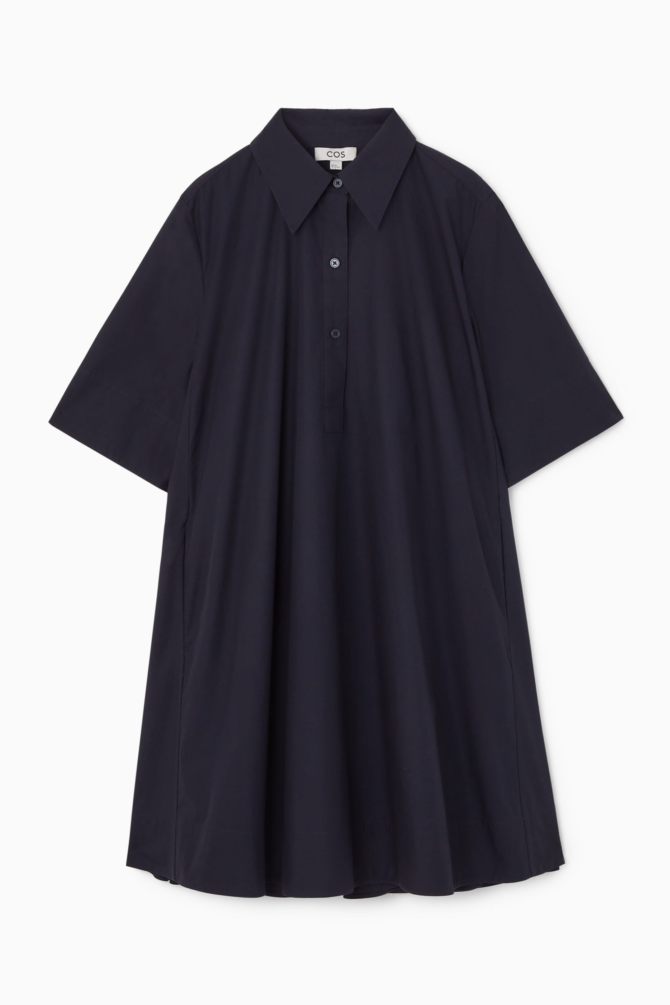 A-LINE MINI SHIRT DRESS - NAVY | COS (EU)