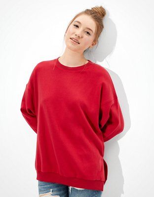 AE Forever Crew Neck Sweatshirt | American Eagle Outfitters (US & CA)